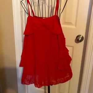 light weight cold shoulder ruffle top, blouse